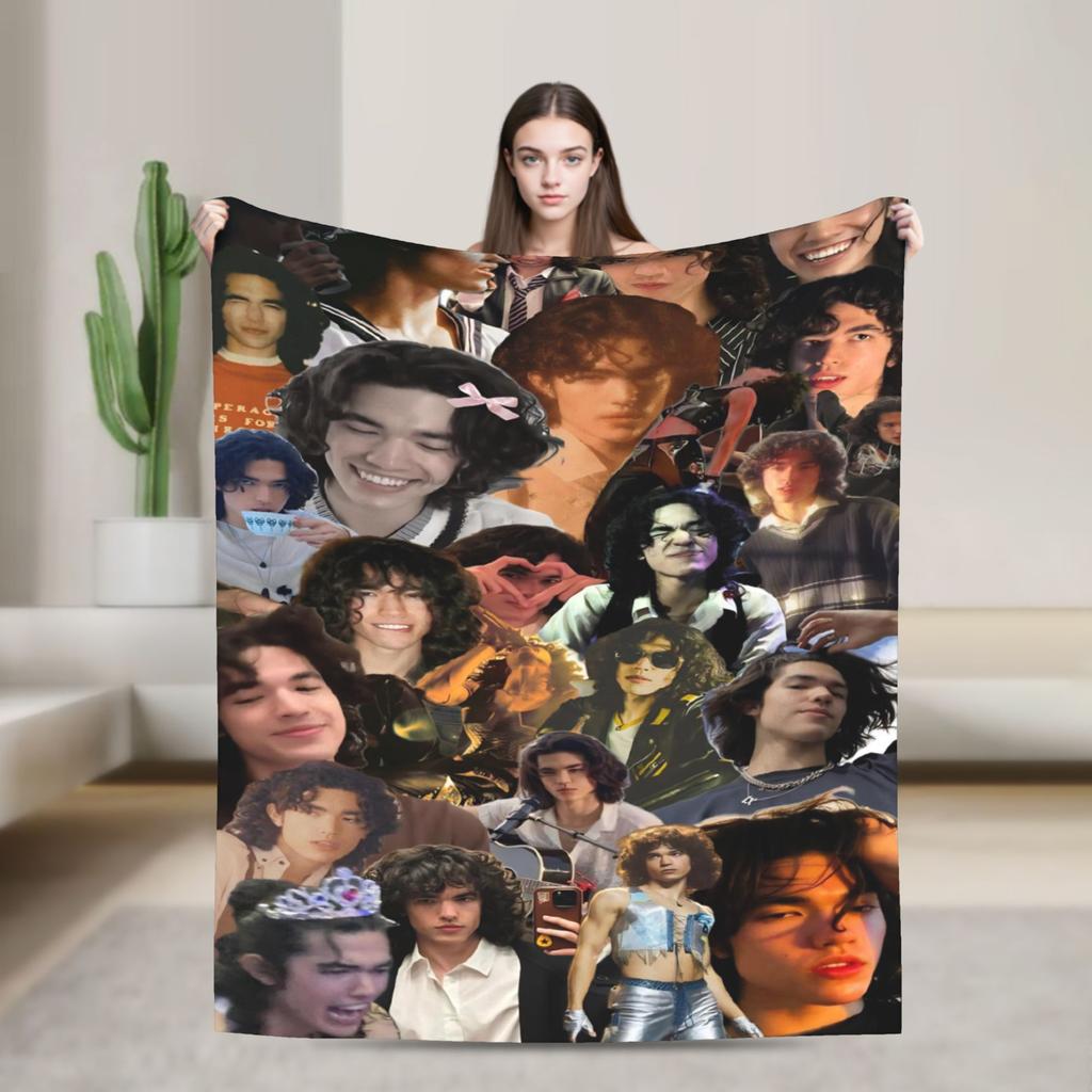 Super Soft Blanket Students Airplane Travel Conan Gray Printed Bedding Throws Flannel Bedspread For Bedroom Sofa Bed Cover