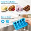 4 Cavity Butter Stick Tray With Lid Rectangular Butter Mold Silicone Butter Mold  Homemade Butter