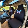 AUTOYOUTH 2-teiliges Auto-Sitzbezug-Set Universell passend für die meisten Autos Bezüge mit neuem Schmetterlingsmuster Detail Styling Auto-Sitz