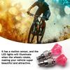 4Pcs Bike Tire Valve Light Smart Sensor LED Bicycle Wheel Lamp Night Riding Colorful Road Mountain Bike Valve Decoration Lamp Bike Accessories