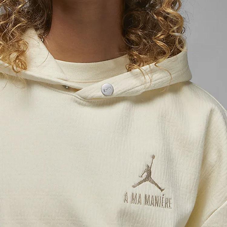 Air Jordan x A Ma Maniére Jacquard Hettegenser Kokosmelk Unisex Topper Krem DV7455-113