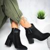 2024 Red Tassel Ankle Shoes  Women's Shoes Single Boots Autumn Winter Pointed Toe Thick With Short Boots 968