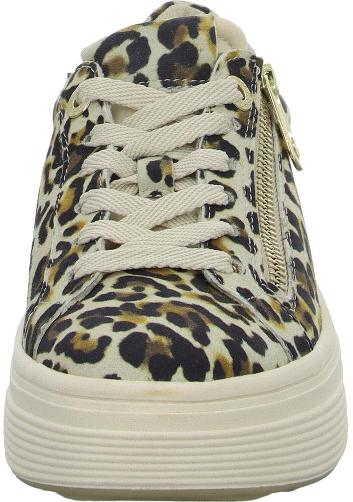 Кроссовки Tamaris на платформе с молнией из разноцветного леопарда