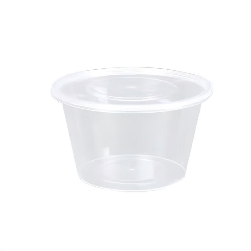 RongHe 500ml Clear Disposable Round Takeaway Bowls