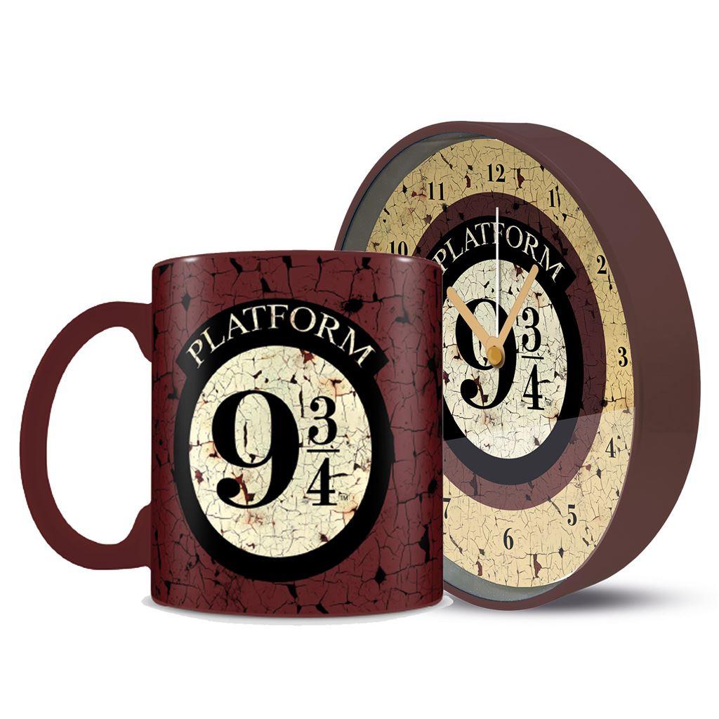 Harry Potter Platform 9 3/4 Mug and Clock Set