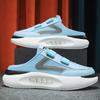 Fashion 2024 Summer New Fashionable Baotou Half Slippers Comfortable Breathable Mesh Shoes Fashionable Thick Bottom Half Slippers