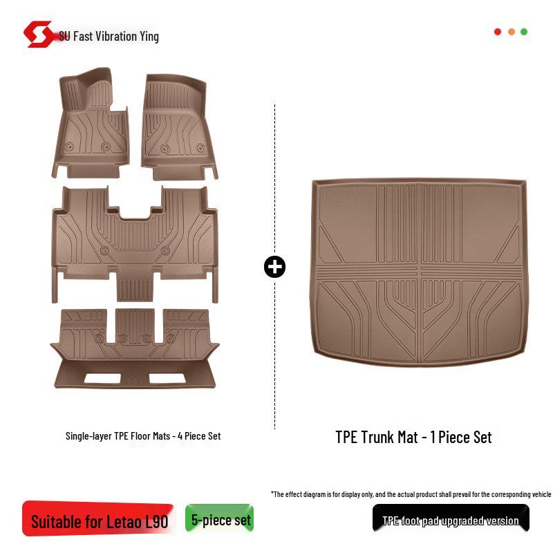 2025 Lixiang L90 TPE Full Coverage Floor Mats Interior Carpet with Fan