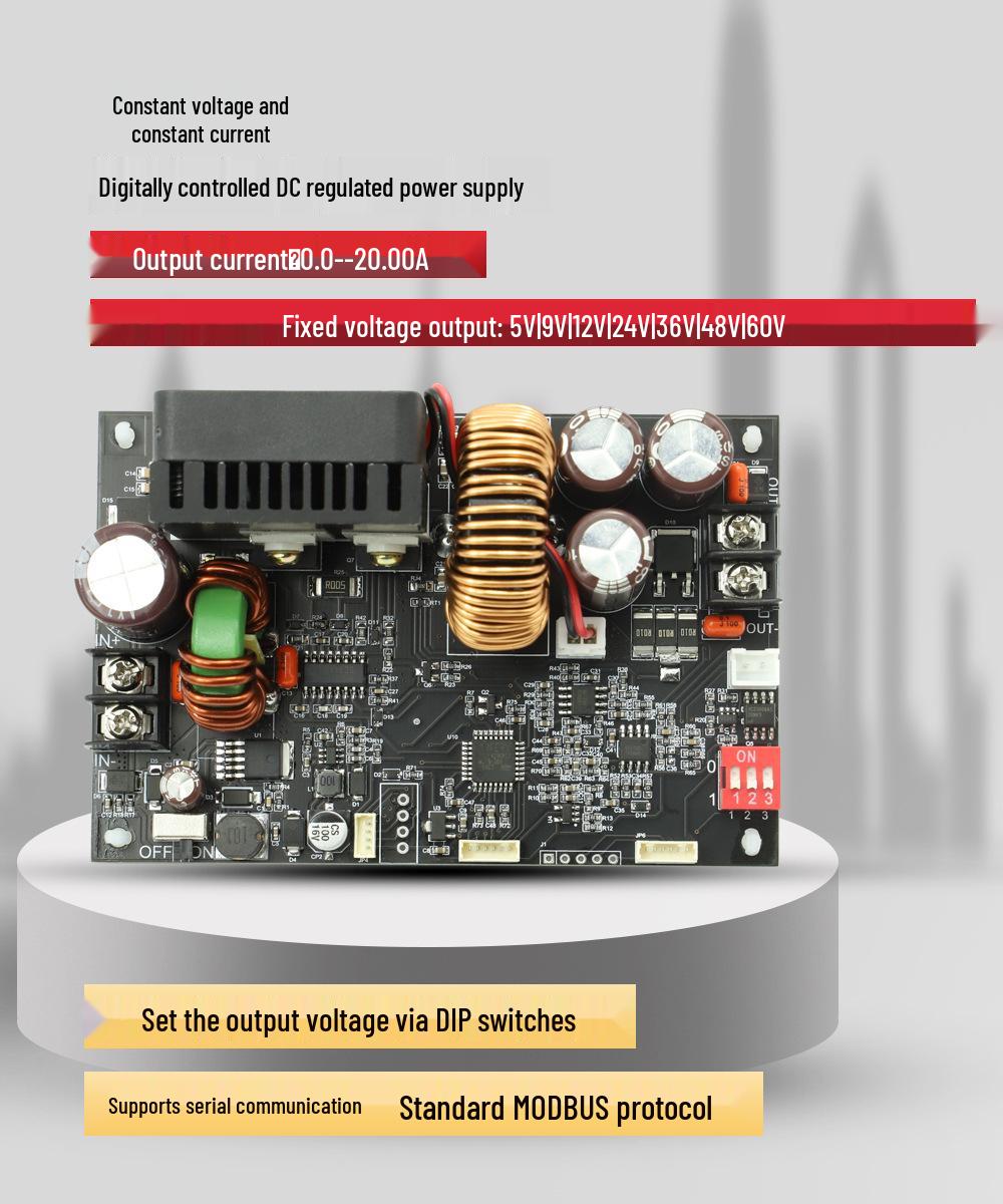 

XinYi XY6020L CNC Регульований Джерело Живлення DC - 1200 Вт, 20 А, Постійна Напруга/Струм, Знижувальний Модуль.