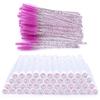 100 Stück Diamant Augenbrauenbürstenröhrchen Leer Wiederverwendbar Wimpern Mascara Stäbchen Hülle Austauschbare Kristall Wimpernbürste Staubdicht Make-up Werkzeug