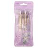 4pcs/set Sweet Pink Press Neutral Pen High Beauty Girl Heart Pink Paint Signature Black Pen Kawaii School Supplies Gel Pens
