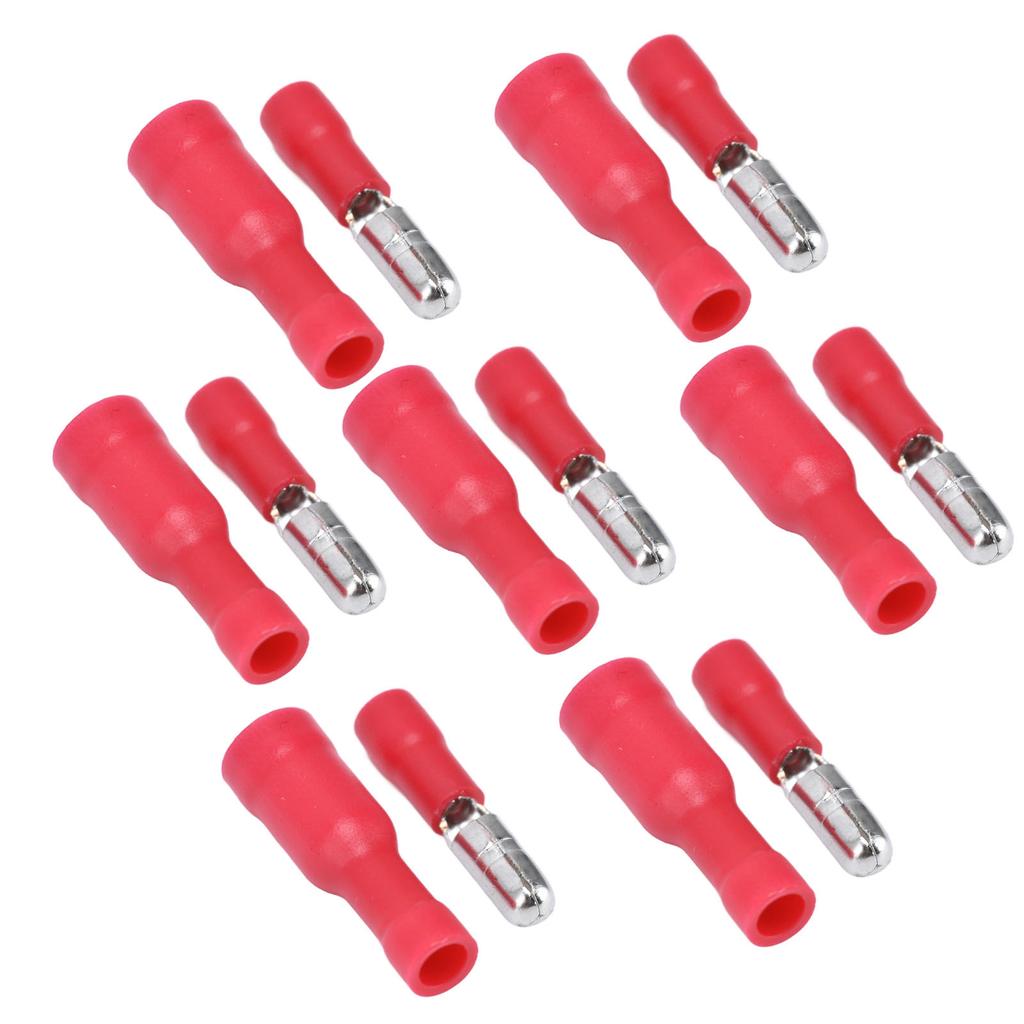 50 Pairs Insulated Wire Terminals Male Female Quick Crimp Butt Connectors for 22‑16 AWG