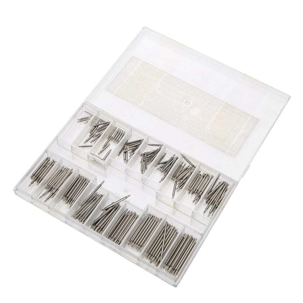 270Pcs 8-25mm Size Watch Strap Ear Sets Stainless Steel Watch Band Pins Watch Maintenance
