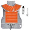 Weighted Electric Heating Pad for Neck and Shoulders and Back W/ 9 Heat Options Heating Pad with Massager for Neck and Shoulders