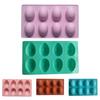 Molde de Silicona para Hornear Huevo de Pascua Molde Flexible Antiadherente para Chocolate Pastel Pudín Gelatina Reutilizable Fácil Desmoldeo Herramienta para Hacer Postres Jabón Casero