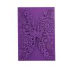 50pcs Flower 3D Invitation Card Hollow Out Butterfly Greeting Card  Festival Celebration