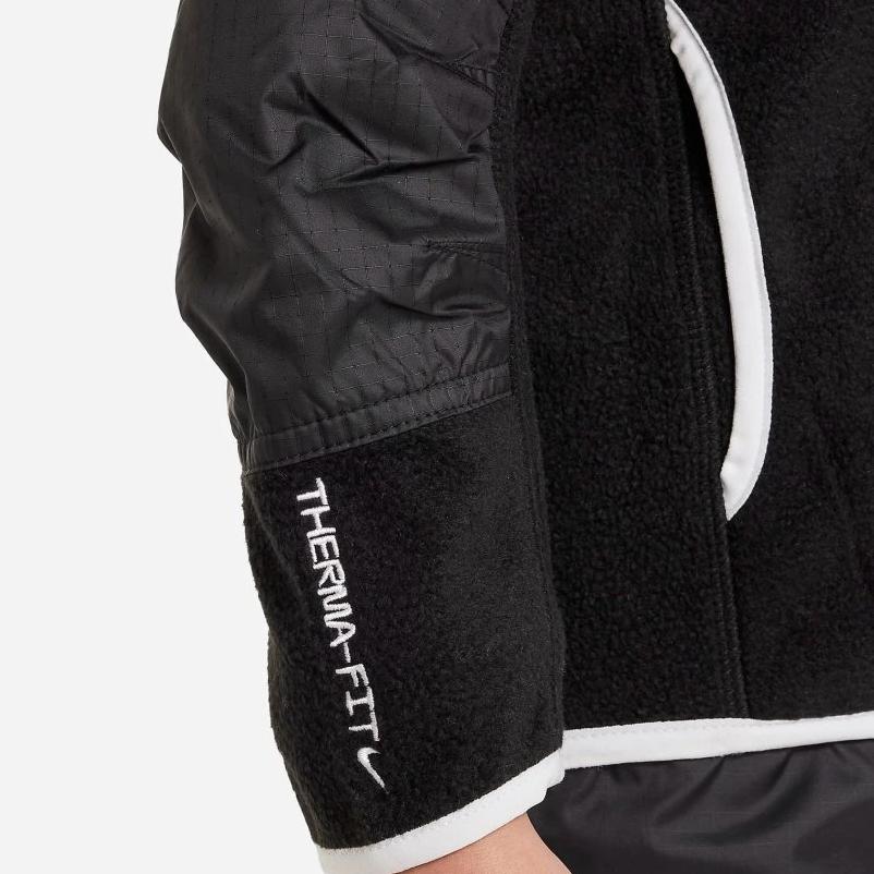 Nike ACG Therma-Fit Sherpa Sweatshirt Core Black/Wolf Grey Kids Streetwear DQ8734-010