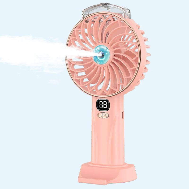Portable Water Spray Mist Fan Electric USB Rechargeable Handheld Mini Fan Cooling Air Conditioner Humidifier for Outdoor