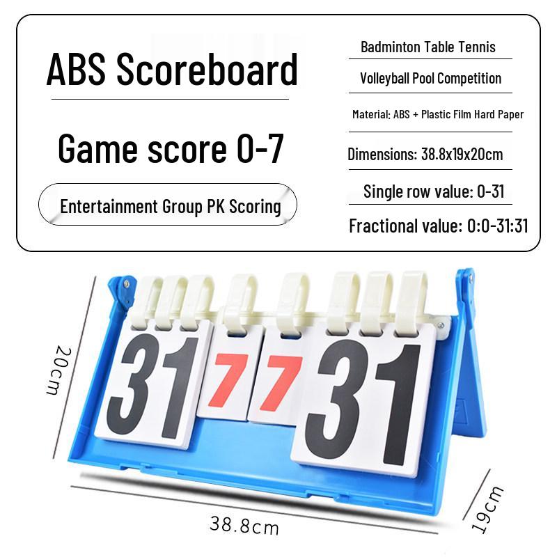 Multi-Sport Flip Scoreboard for Basketball, Billiards, Table Tennis, and Volleyball