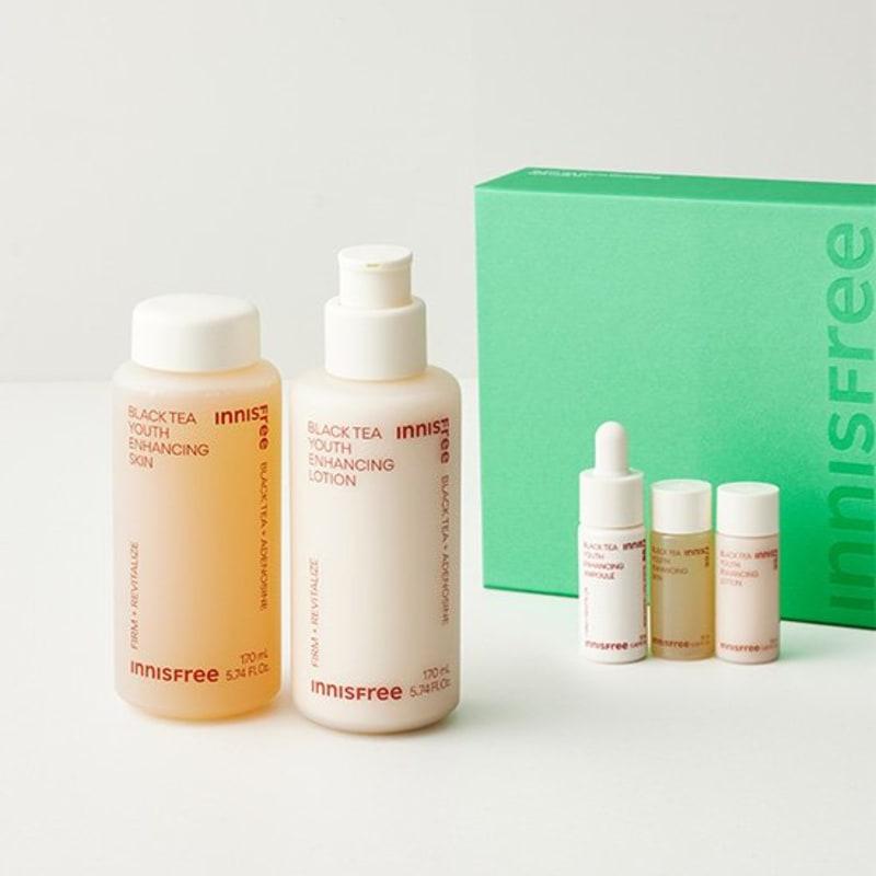Innisfree Schwarzer Tee Hautpflegeset zur Jugendförderung