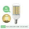 E27 LED Light Bulb E14 Corn Bulb Lamp Ceiling Chandeliers Lampada LED Lights 72 96 LEDs No Flicker AC220V 240V 5730 SMD Bombilla