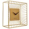 Nextime Vasco Metal Table or Wall Clock Gold - 25cm x 25cm x 12cm