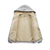 Autumn Winter Trendy Men's Fleece-Lined Thickened Sports Hoodie Plus Size Loose Casual Cardigan Jacket