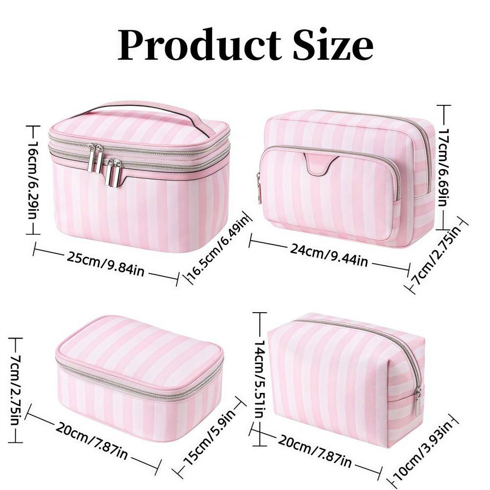 Large Capacity Handheld Makeup Bag Oxford Cloth Minimalist Style Cosmetic Storage Bag Travel Design Portable Wash Bags