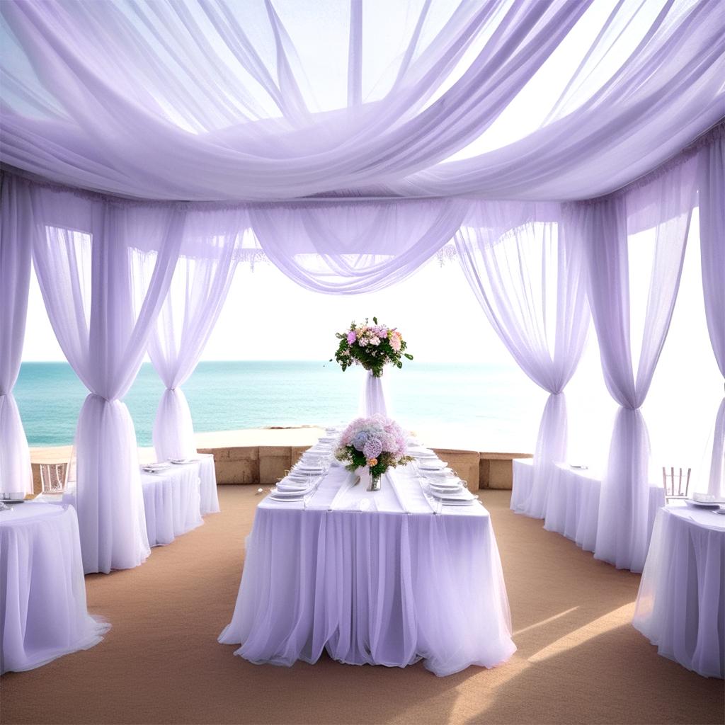 72cm*10m Sheer Crystal Organza Tulle Roll Tulle Curtains Fabric Wedding Birthday Ceremony Party Decoration DIY Baby Shower Decor