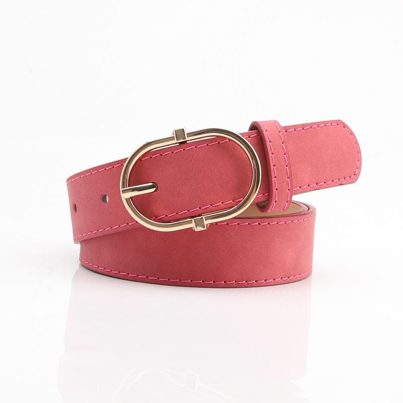 Female Belt, Alloy Pin Buckle, Soft and Comfortable Jeans Belt, Girls' Clothing Matching Belt