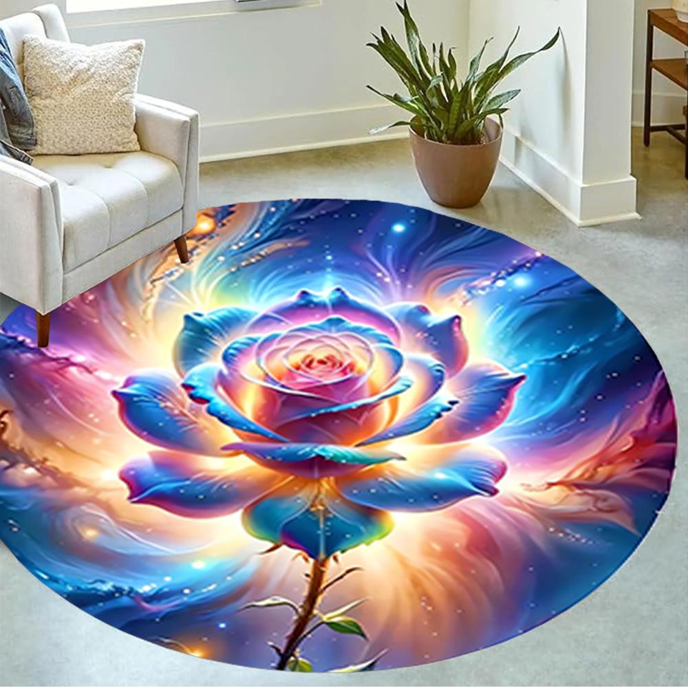 1pc home carpet colorful tulip design rug non slip office decor gift living room bedroom