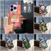 Cartoon Dirt-resistant Phone Case For ZTE Blade V60 Design/Axon 60 Lite Full wrap Graffiti protective Cover Card slot