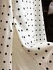 Polka Dot Satin Patchwork Midi Mermaid Skirt for Women - Spring/Summer 2026 Collection