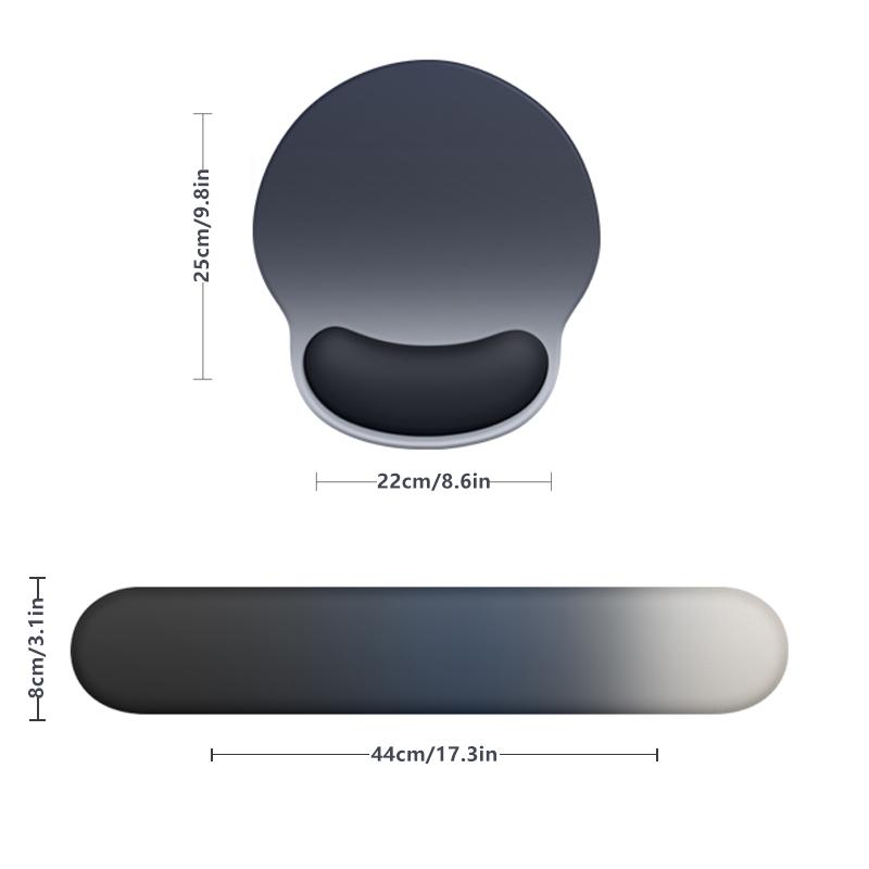 Mouse Pad with Wrist Support Pad with Wrist Support Ergonomics Computer Mouse Pad Keyboard with Anti-slip Silicone Base