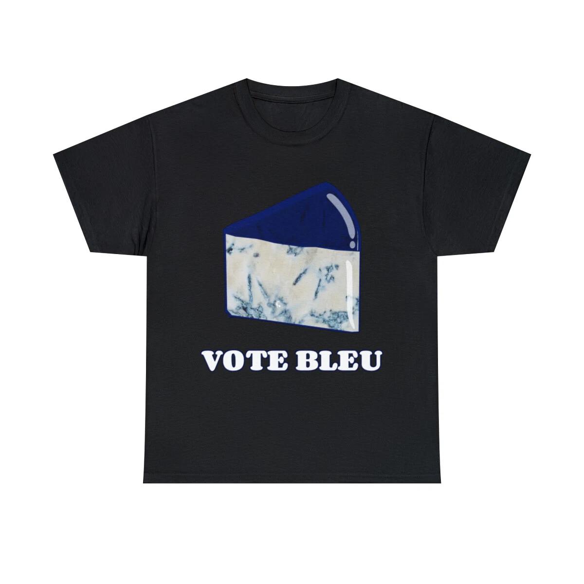 Vote Blue Bleu Cheese Graphic Tee Shirt, S-5XL 2XL