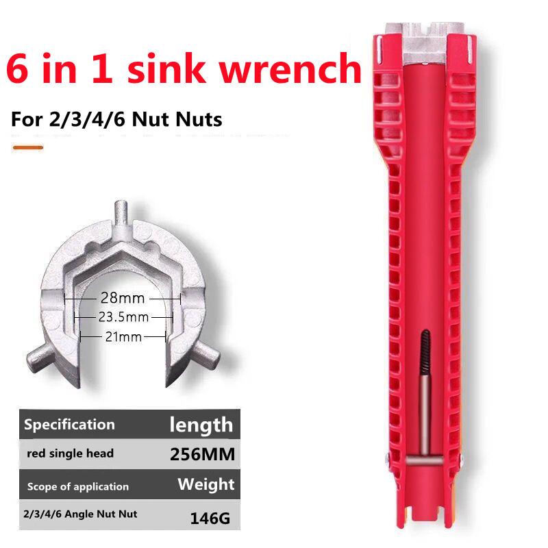 Multifuncțional 18 În 1 Instrument de Reparare Instalații Sanitare Anti-alunecare Cheie de Instalator Cheie Chiuvetă Jgheab Instrumente Cheie pentru Țevi Instalații Sanitare Seturi de Instrumente pentru Baie