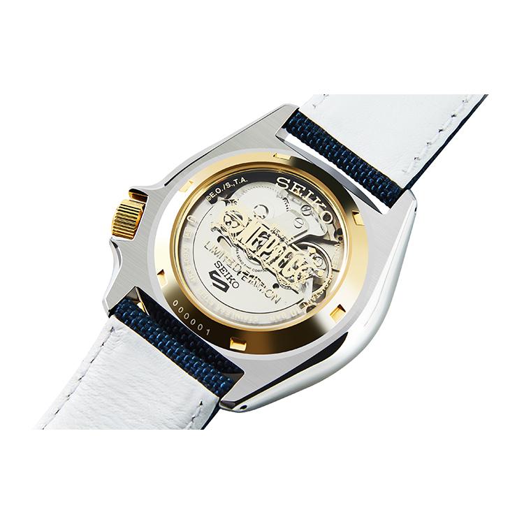 Seiko Mechanical Movement Leather Strap Watch Men's Watches Red Watch Dial SRPF62K1