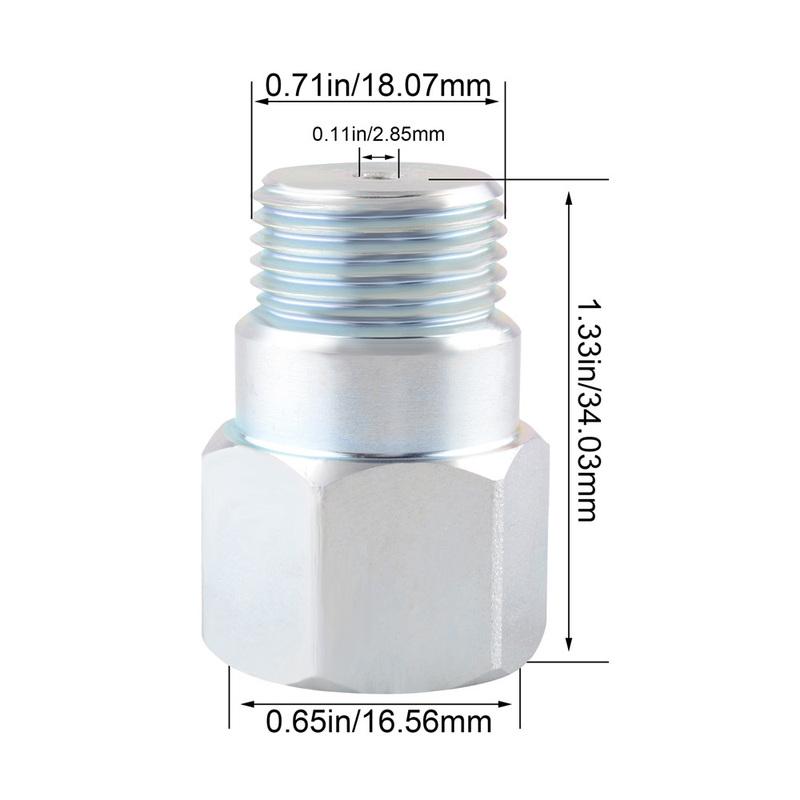 Universal inner and outer diameter thread M18*1.5 34mm O2 sensor spacer