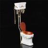 Simulation Miniature Bathroom Toilet White Porcelain Mini Toilet Furniture  Decoration