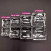 Square Glass Crystal Sphere Base Transparent Support Glass Holder Ball Display Stand Pedestal Holder Home Decoration Accessories