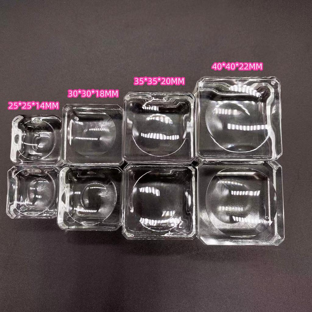Square Glass Crystal Sphere Base Transparent Support Glass Holder Ball Display Stand Pedestal Holder Home Decoration Accessories