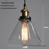 Nordic Retro Glass Pendant Light for Kitchen, Bar, Living Room, or Coffee Shop.