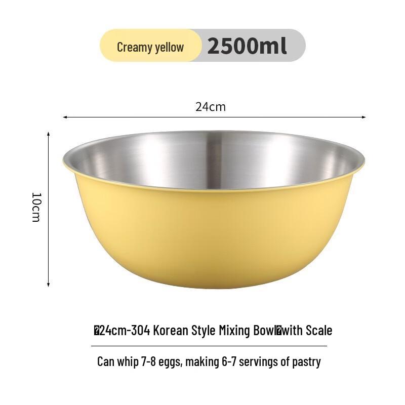 ZISIZ Stainless Steel Mixing Bowl