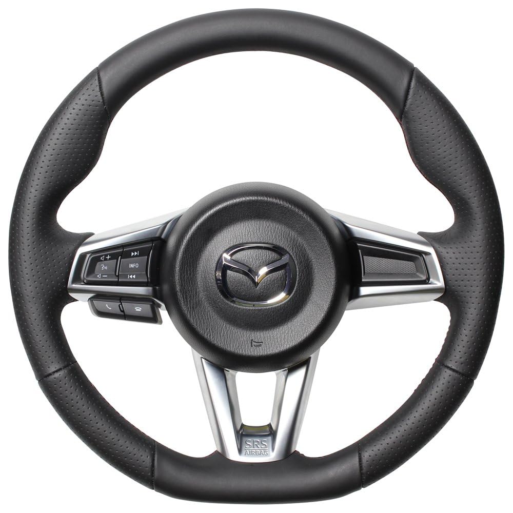 Real Steering Gang Grip All-Leather Steering Wheel Mazda Roadster ND MZC-LPB-DW