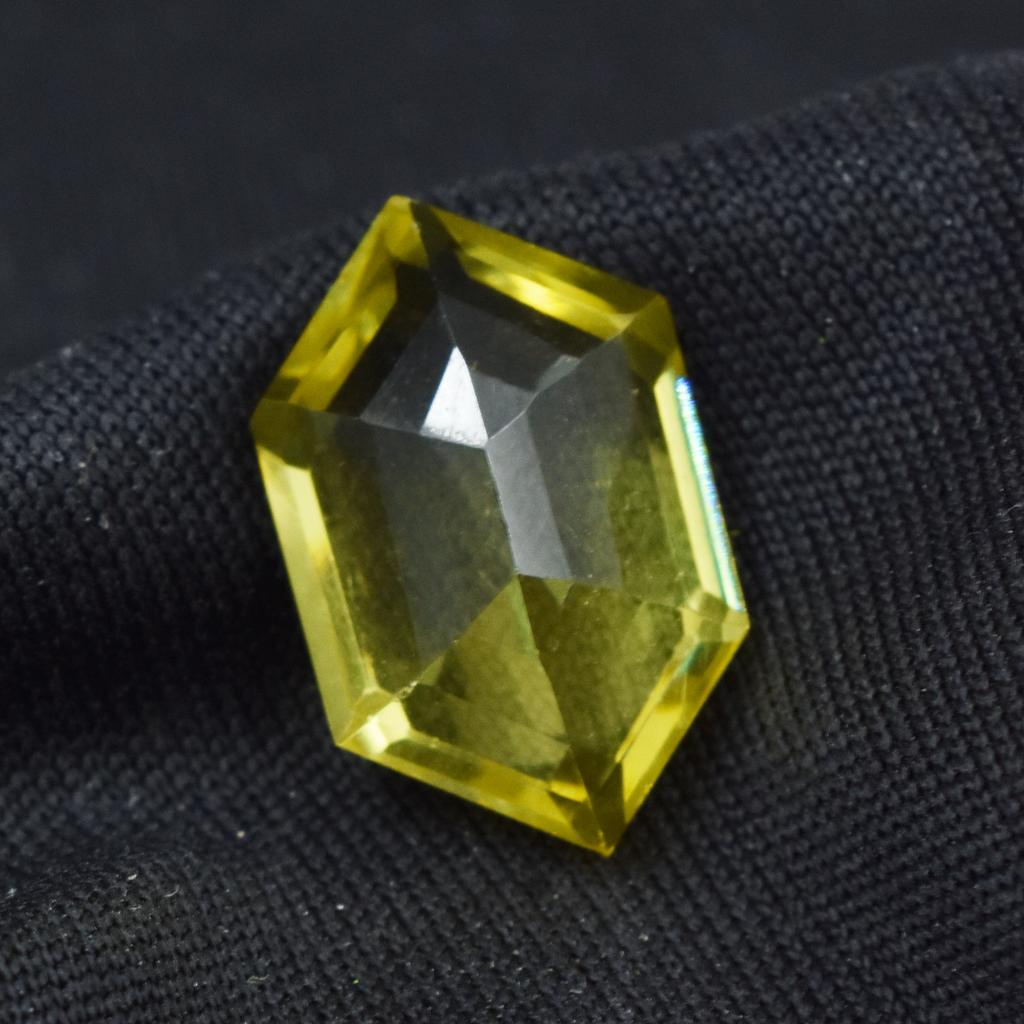 Unique Yellow Sapphire 9.15 Carat Fancy Shape Natural Loose Gemstone