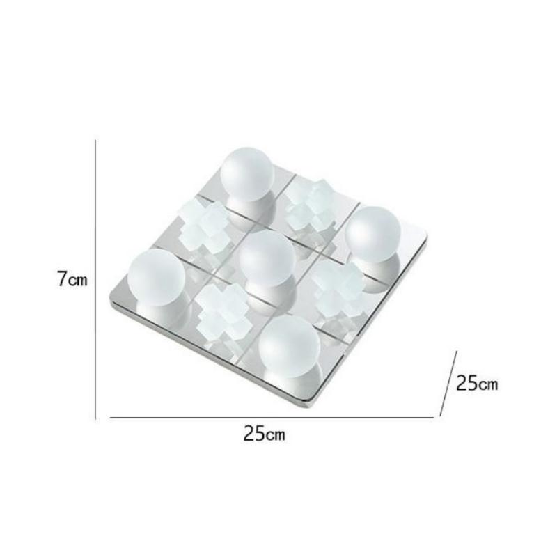 Glass Chessboard Geometric Square Crystal Frosted Glass Crystal Chessboard Grid Handicrafts Home Decoration Accessories
