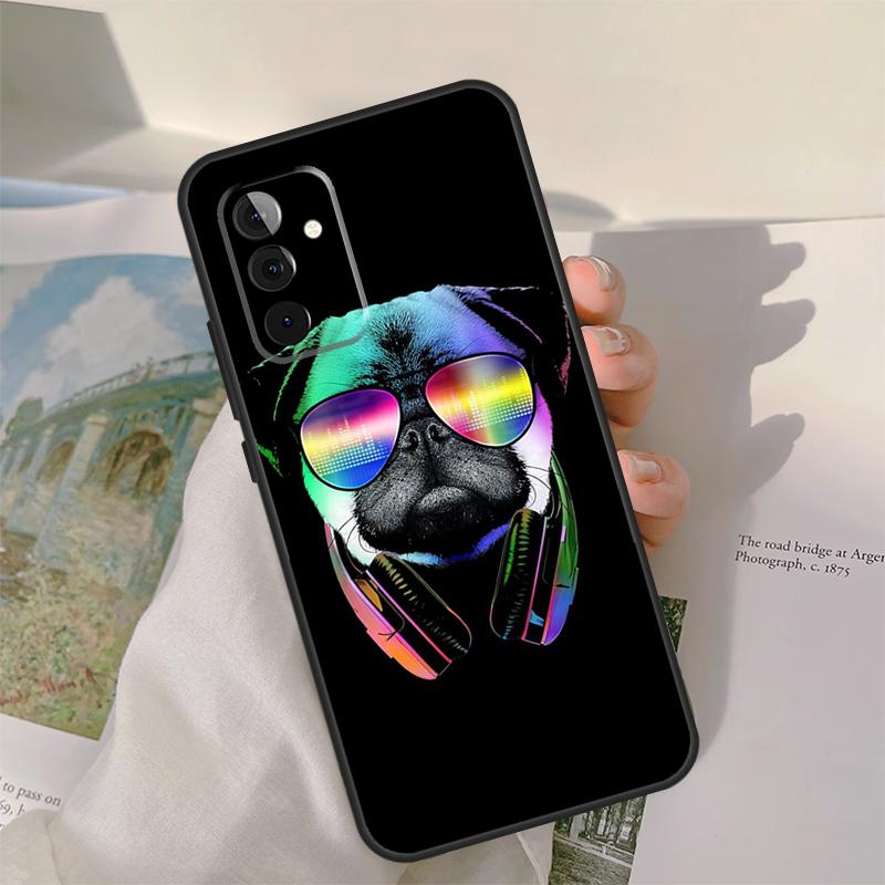 Cute Pug Dog Case For Samsung Galaxy A52 A32 A12 A22 A16 A26 A36 A56 A06 A55 A35 A15 A54 A34 A14 A13 A53
