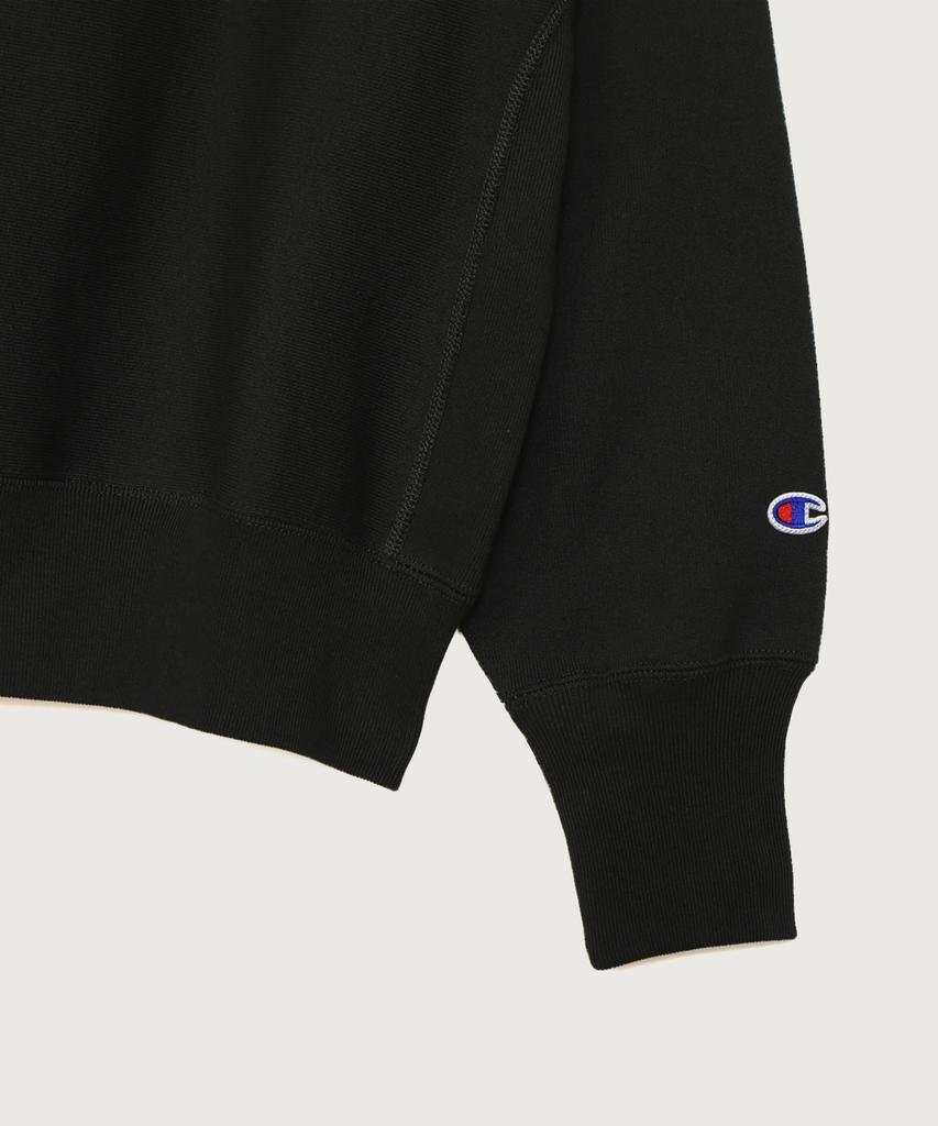 Champion Women'S Reverse Weave Signature Graphic Brushed Sweatshirt Black