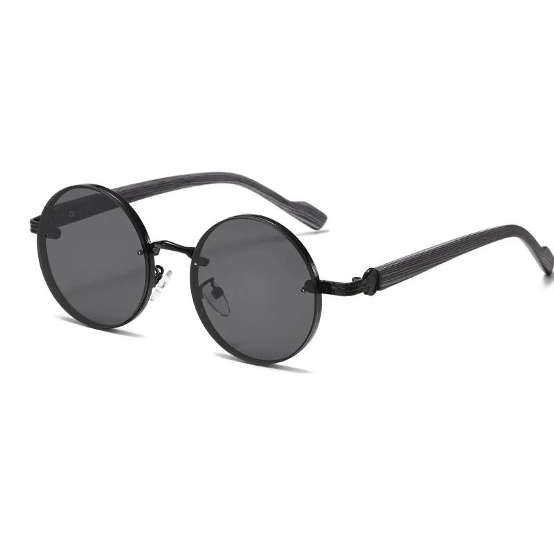 Men Classic Metal Sunglasses Fashion Trendy Uv400 Eye Protection Sun Glasses Women Unisex Retro Vintage Punk Goggle Shades