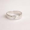 925 Sterling Silver Heart Ring – Minimalist Love Band, Simple Romantic Stacking Ring, Everyday Wear Jewelry