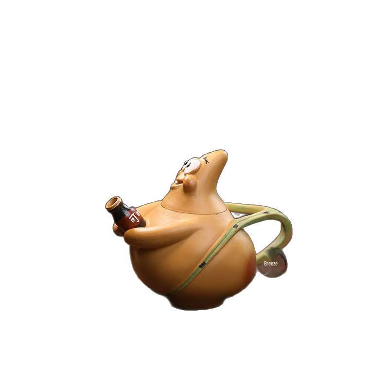 Yixing Zisha Patrick Star Teapot Set: Creative Tea Ceremony Cute Ornament